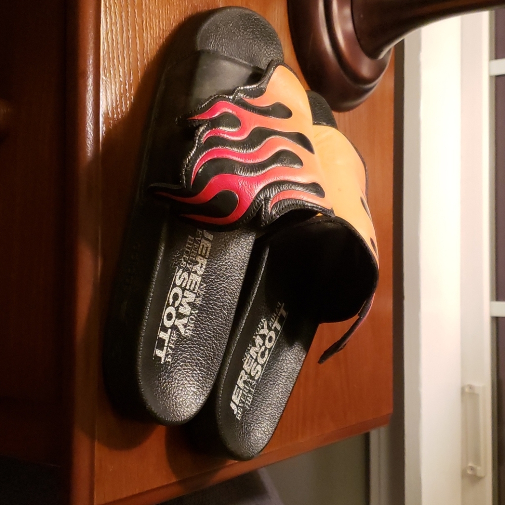 Jeremy Scott x Adidas Flame Slides Mens Size 10